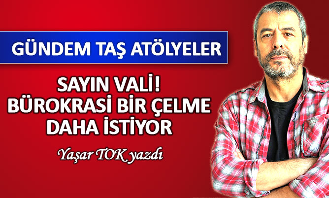 SAYIN VALİ; BÜROKRASİ BİR ÇELME DAHA İSTİYOR!