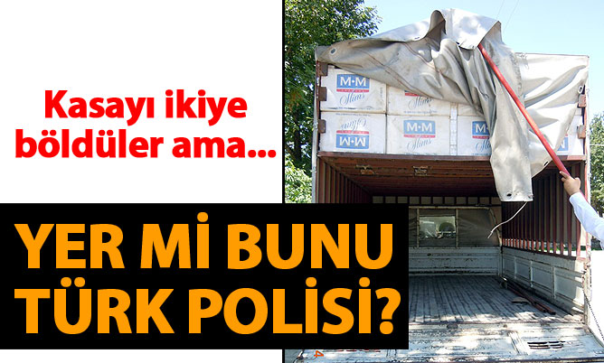 Gizli bölmede sigara kaçakçılığı