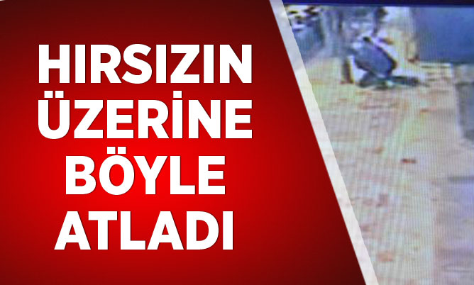 Soygun ve yakalanma anı güvenlik kamerasında