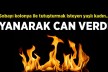 Yaşlı kadın yanarak can verdi