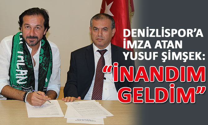 (Denizlisporhaber.com) Yusuf Şimşek, Denizlispor ile sözleşme imzaladı