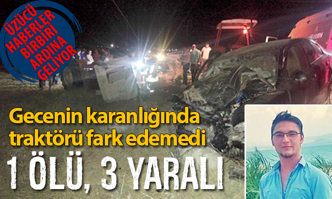 Acıpayam’da kaza: 1 ölü, 3 yaralı