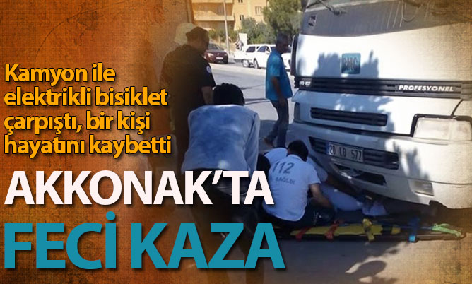Akkonak’ta feci kaza: Elektrikli bisiklet sürücüsü hayatını kaybetti
