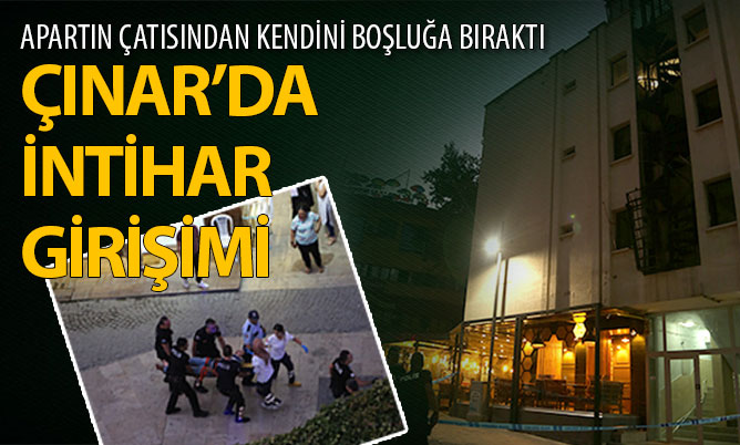 Kaldığı apartın çatısından kendini boşluğa bıraktı
