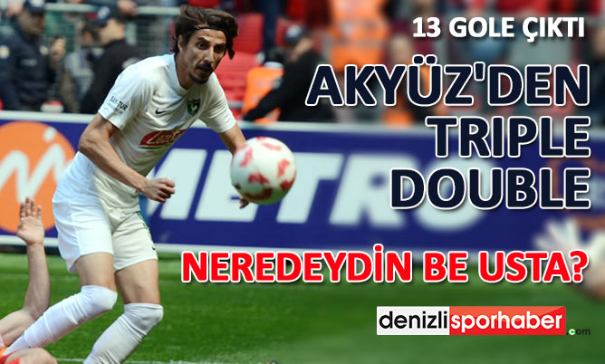 (Denizlisporhaber.com) Akyüz’den trible double