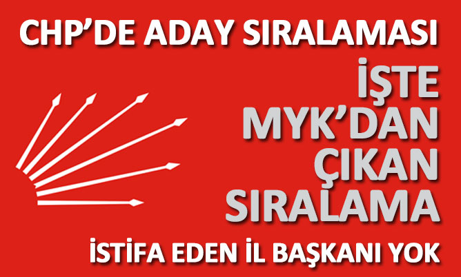 CHP MYK’nın Denizli sıralaması belli oldu