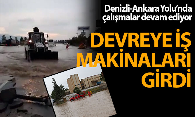 Denizli-Ankara Yolu’nda çalışmalar devam ediyor