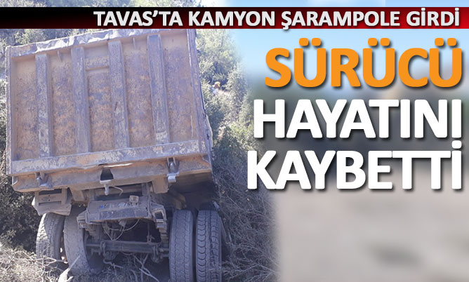 Tavas’ta kaza, sürücü hayatını kaybetti