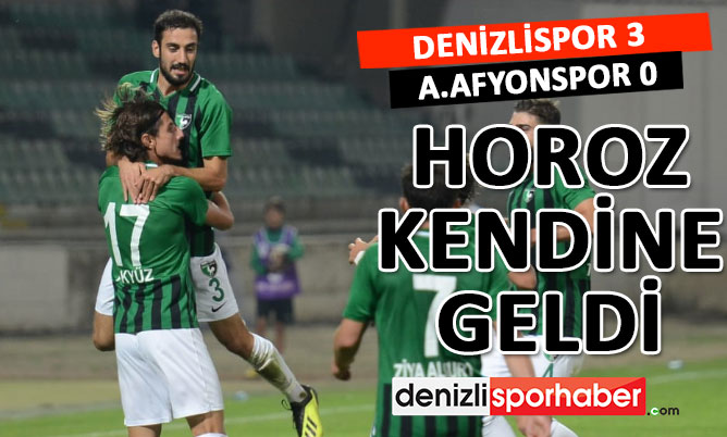 “denizlisporhaber.com” Denizlispor 3 Afjet Afyonspor 0