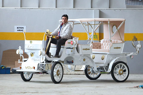 Yokuş kalkış destekli elektrikli fayton Payitaht yollarda