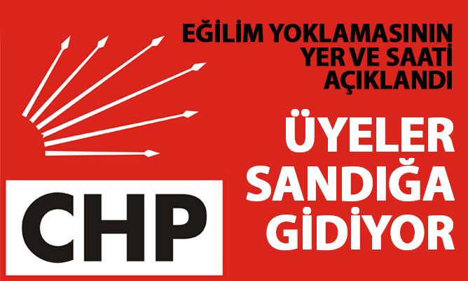 CHP Merkezefendi sandığa gidiyor