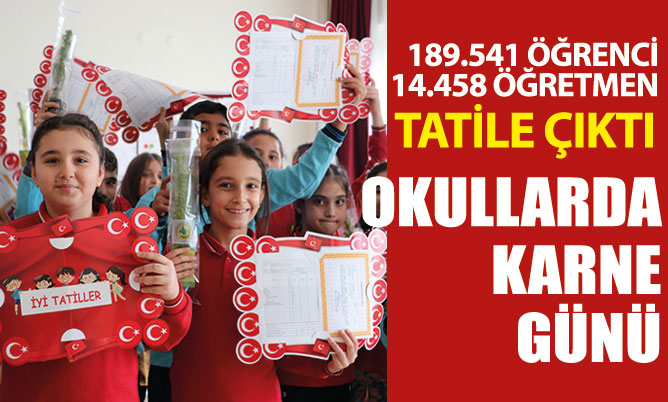 Okullarda karne günü