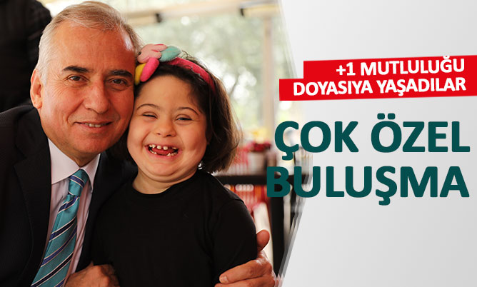 Başkan Osman Zolan, özel çocuklarla bir araya geldi