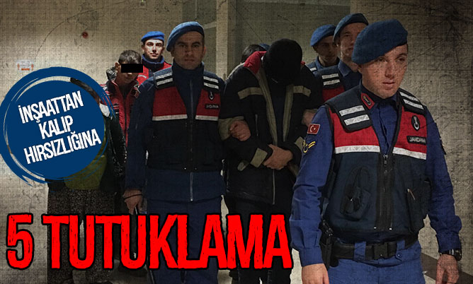 Kalıp hırsızlığına 5 tutuklama