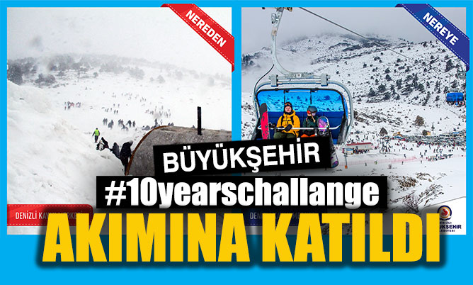 Büyükşehir de, #10yearschallange akımına katıldı