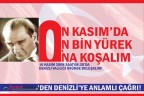 10 KASIM’DA 10 BİN YÜREĞİ BEKLİYORUZ!