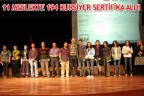 11 MESLEKTE 194 KURSİYER SERTİFİKA ALDI