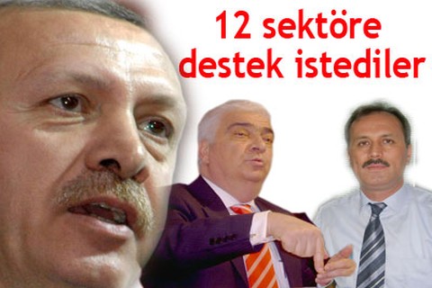 12 sektöre destek istediler
