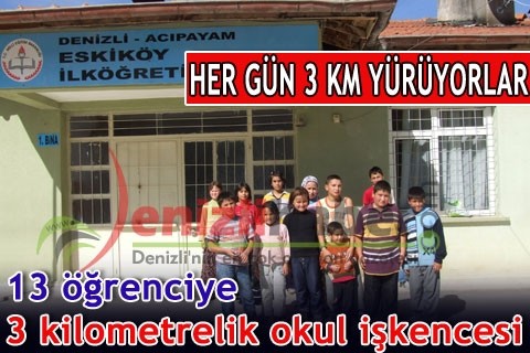 13 öğrenciye 3 kilometrelik okul işkencesi