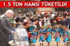 1.5 ton hamsi tüketildi