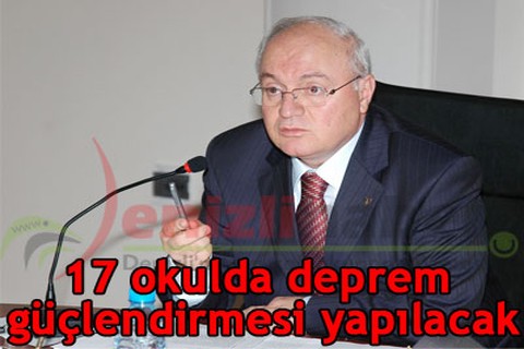 17 okula deprem güçlendirmesi