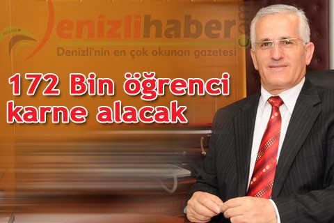 172 bin 873 öğrenci karne alacak