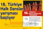 18. Türkiye Halk Dansları yarışması başlıyor