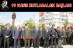 19 MAYIS KUTLAMALARI BAŞLADI