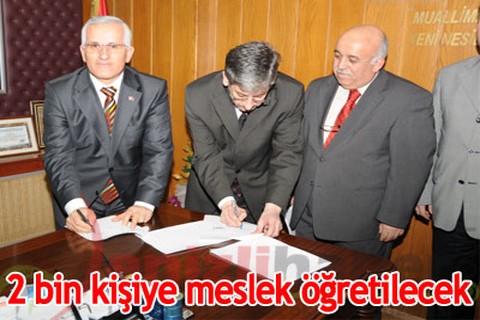2 bin kişiye meslek öğretilecek