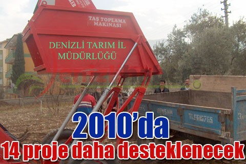 2010’da 14 proje daha desteklenecek
