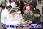 4 bin kişiye aşure dağıtıldı