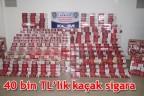 40 bin TL’lik kaçak sigara