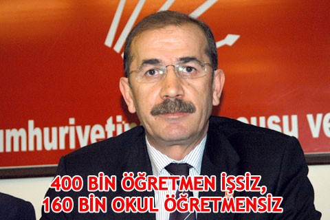 400 BİN ÖĞRETMEN İŞSİZ, 160 BİN OKUL ÖĞRETMENSİZ