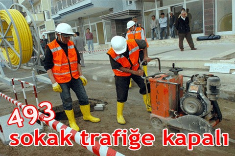 493 sokak trafiğe kapalı