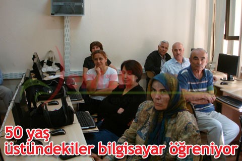 50 yaş üstündekiler bilgisayar öğreniyor