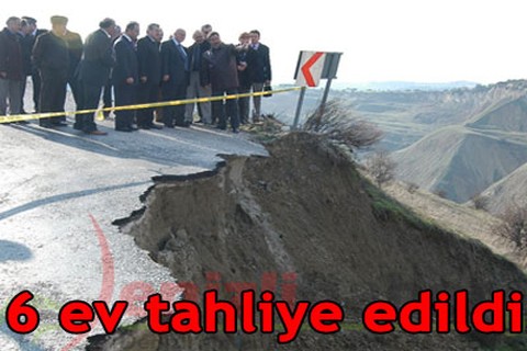 6 ev tahliye edildi