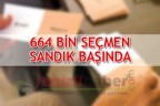 664 BİN SEÇMEN SANDIK BAŞINDA