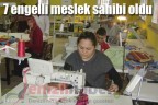 7 engelli meslek sahibi oldu