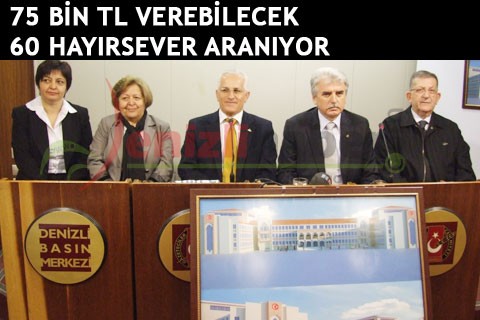 75 BİN TL VEREBİLECEK 60 HAYIRSEVER ARANIYOR