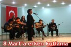 8 Mart’a erken kutlama