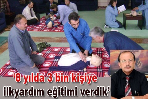 “8 yılda 3 bin kişiye ilk yardım eğitimi verdik”
