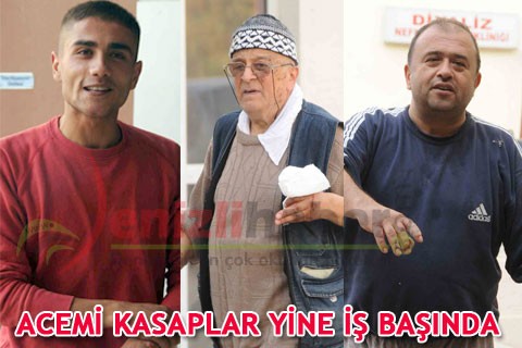 Acemi kasaplar iş başında