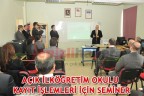 AÇIK İLKÖĞRETİM OKULU KAYIT İŞLEMLERİ İÇİN SEMİNER