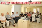 ACİL TIP TEKNİSYENLERİNE SERTİFİKA