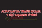 ACIPAYAM’DA TRAFİK KAZASI: 1 KİŞİ YAŞAMINI YİTİRDİ
