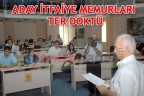 ADAY İTFAİYE MEMURLARI TER DÖKTÜ