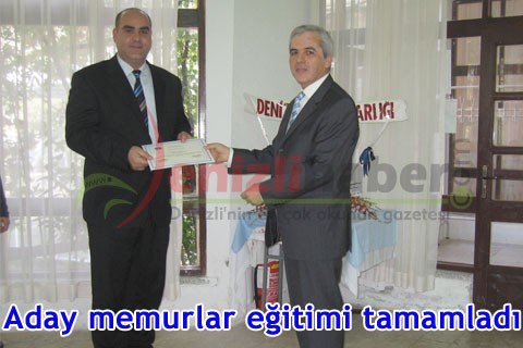 Aday memurlar eğitimi tamamladı