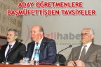ADAY ÖĞRETMENLERE BAŞMÜFETTİŞDEN TAVSİYELER