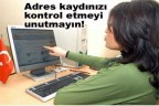 Adres kaydınıza dikkat!