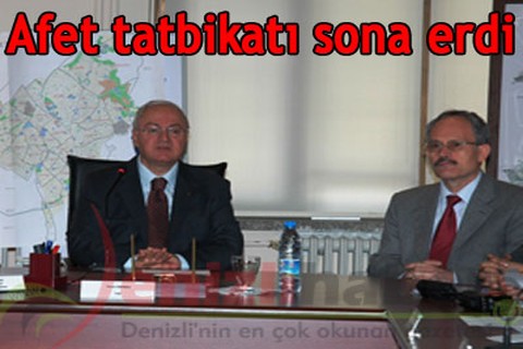 Afet tatbikatı sona erdi